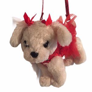 Girls Dog Purse Red Sequins Poochie and Company